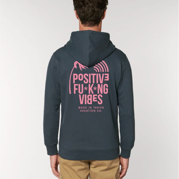 Sudadera surf Capucha 33B Gris Levante PositiveFucking - Imagen 3