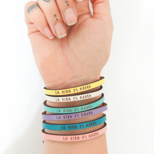 Pulsera de Cuero Grabada