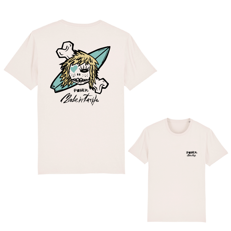 Camisetas surfera power skull
