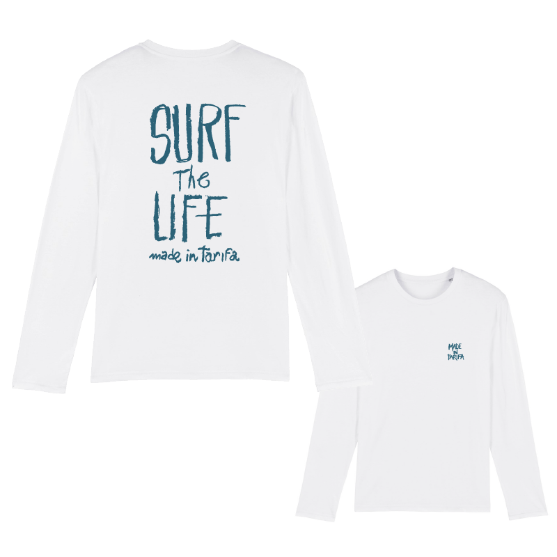 Camiseta Manga Larga Blanco Surfthelife