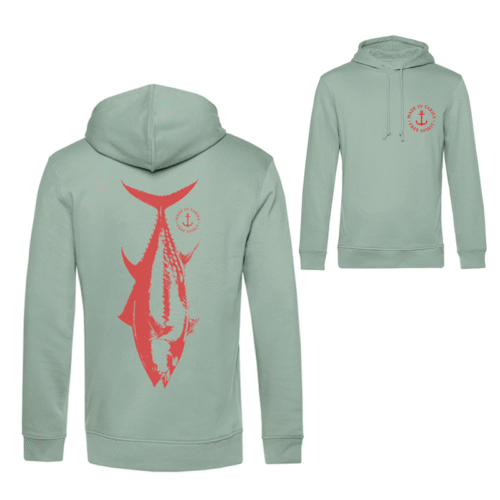 sudadera con capucha verde valdevaqueros