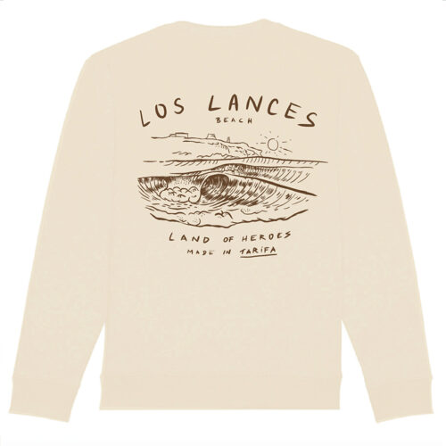 Camiseta mangalarga surfer beige lances back-madeintarifa